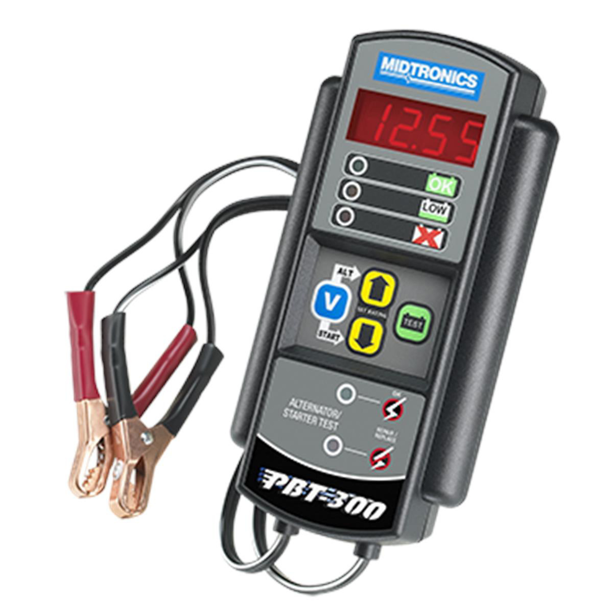 Midtronics Diagnostic Battery Conductance/Electrical System Tester — 100-1400 CCA, Green and Red LEDs, Model# MIDPBT300